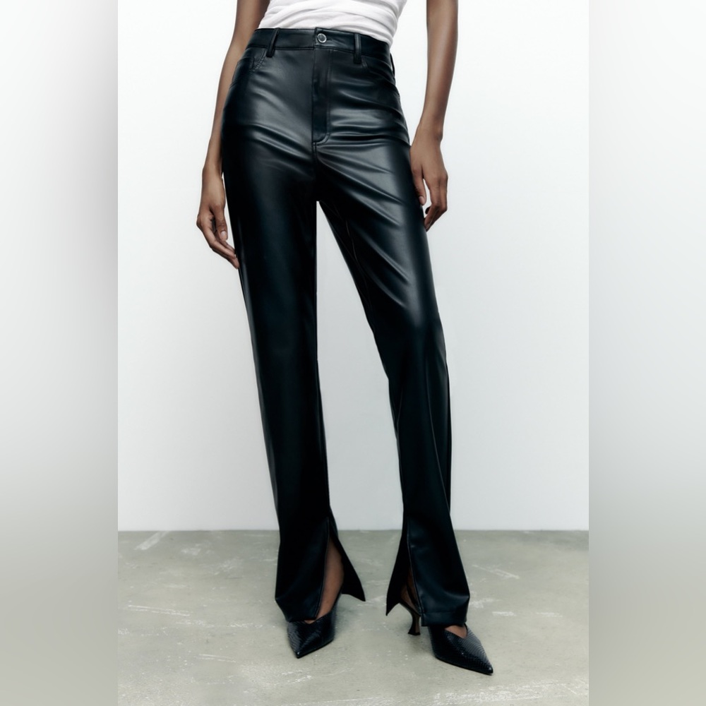 Zara Faux Leather Pants